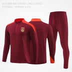 Football Training Clothing suit Men's Jersey Long Sleeve Winter Competition Team Clothing Adult Children's Jersey appearance uniform Football uniform