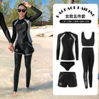 Diving suit women's new couple anti-DDoS swimsuit split long-sleeved trousers quick-drying surfing snorkeling suit jellyfish suit men