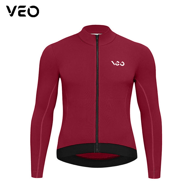 Fall/winter fleece riding clothes men's mountain road bike equipment bicycle fleece-lined warm jacket-warm way