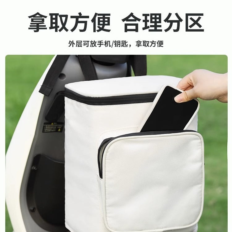 Cross-border Electric Car Helmet Hanging Bag Large Battery Car Waterproof Front Pocket Yadi Emma Artifact Raincoat Storage