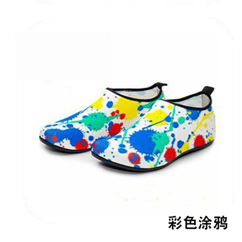 Cartoon Children's Beach Shoes Hard Sole Wading Shoes Diving Equipment Snorkeling Shoes and Socks Barefoot Swimming Shoes Diving Socks Quick-drying