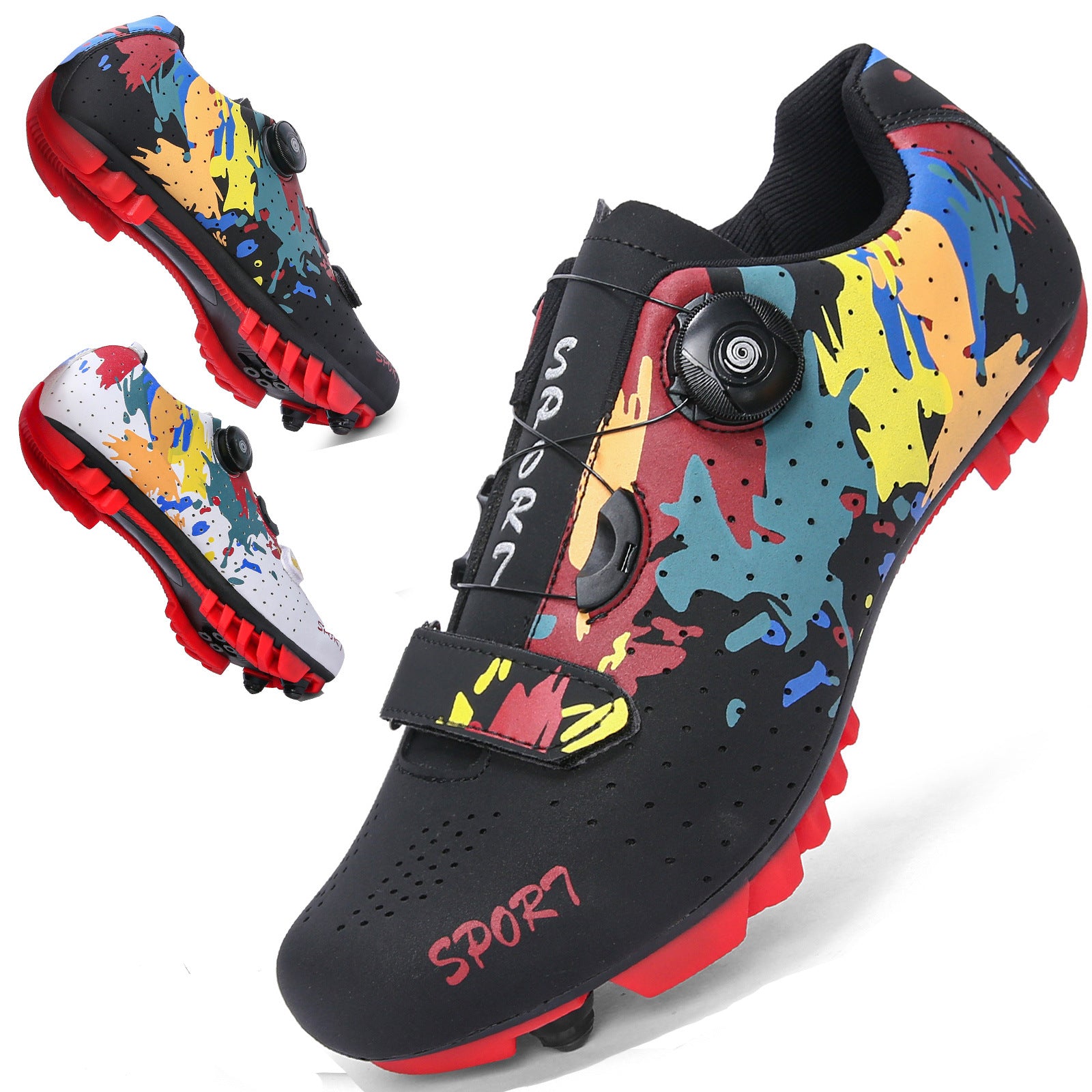 New Style Cycling Shoes with Lock Spring Lock Shoes for Men and Women Road Bike Booster Shoes Hard Sole Mountain Bike sneaker