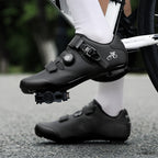 Factory Direct Supply Cross-border plus size Riding Shoes Hard Sole Outdoor Mountain Bicycle Lock Shoes Breathable Road Bike Shoes