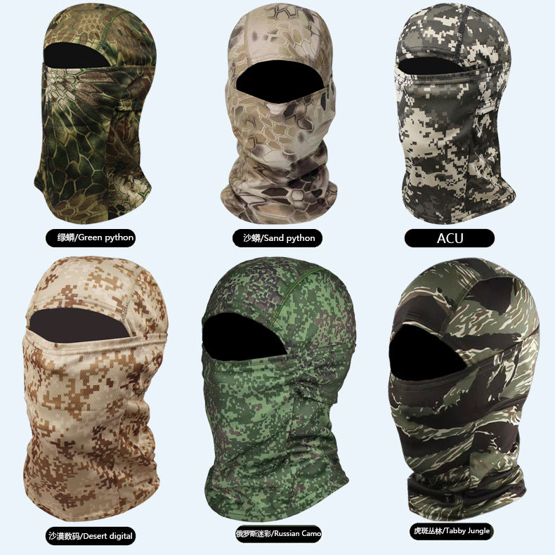 Tactical Quick-Dry Flying Tiger Mask Outdoor Camouflage Headgear Sunscreen Riding Balaclava Chief Headscarf Cross Border