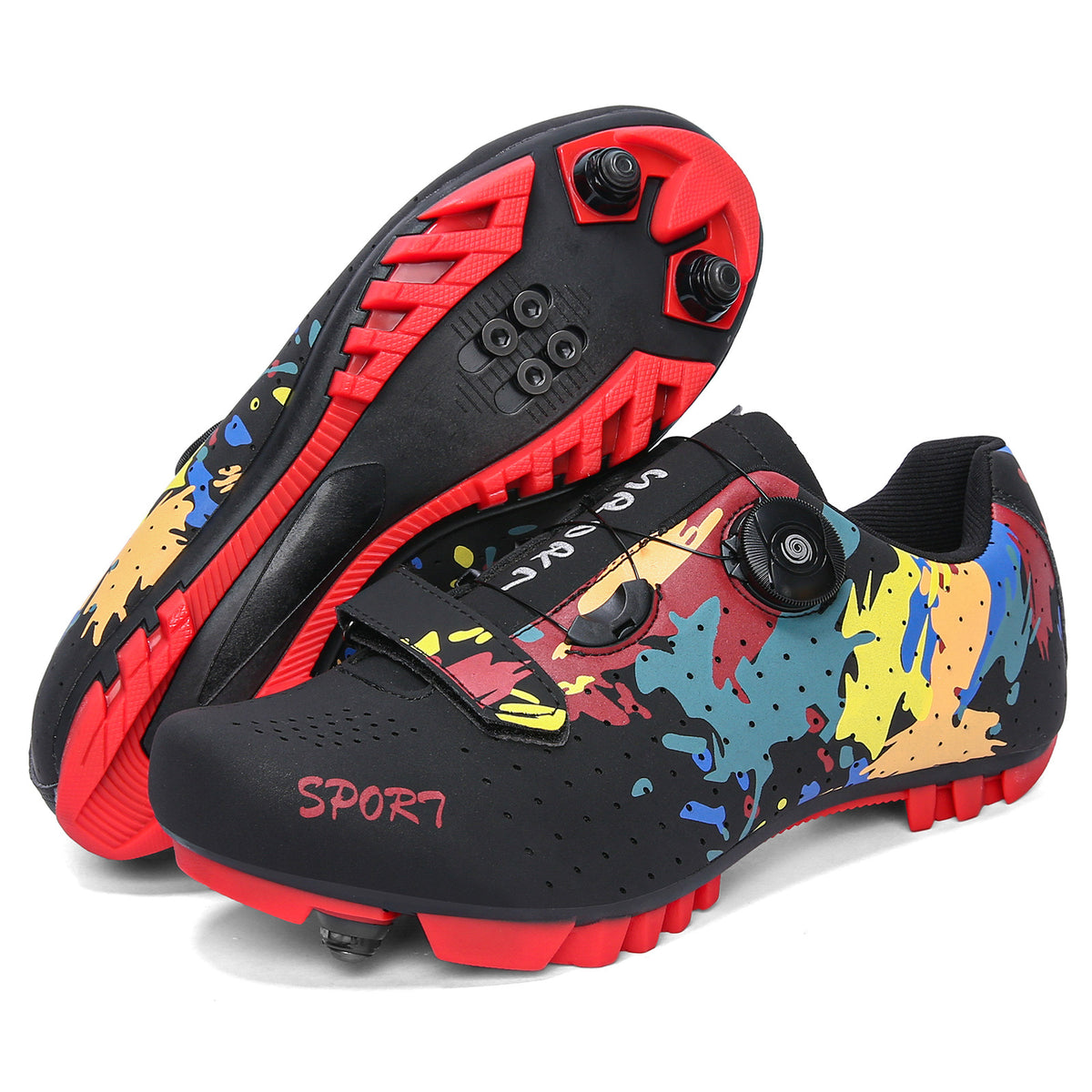 New Style Cycling Shoes with Lock Spring Lock Shoes for Men and Women Road Bike Booster Shoes Hard Sole Mountain Bike sneaker