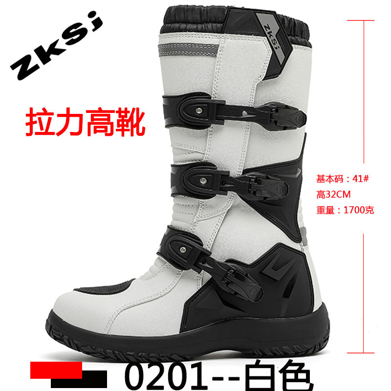 Cross-Border Motorcycle Riding Shoes, Rally Boots, Anti-Fall, Breathable, Anti-Fall Rider Equipment, Road Racing Shoes, Parkour Shoes, All Seasons