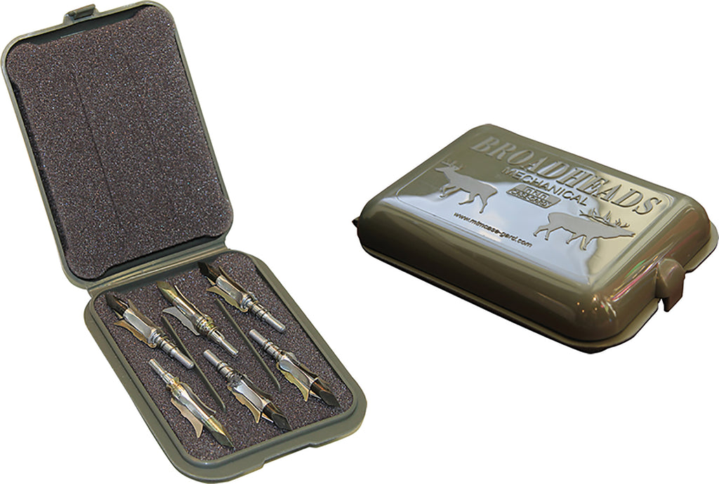 Mtm Molded Products 13083 Mechanical Broadhead Case  Army Green