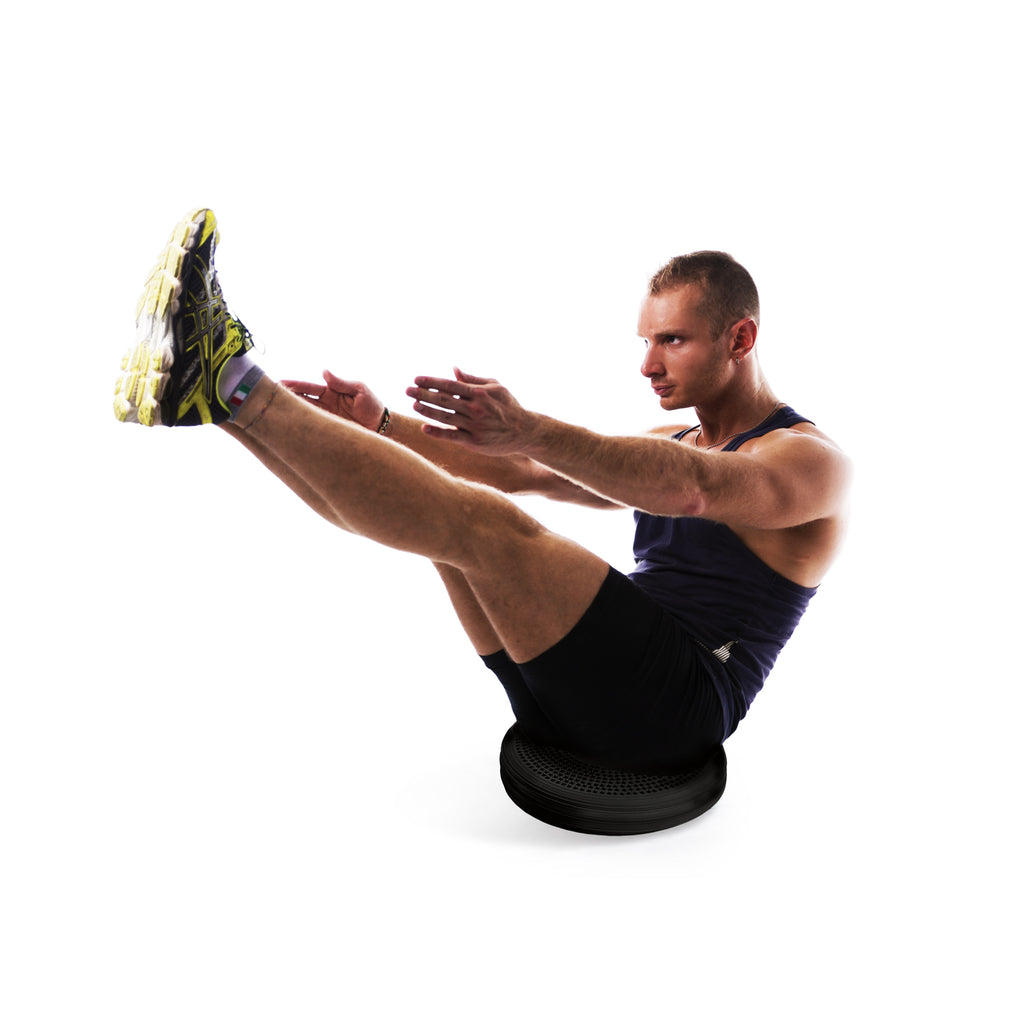 Afs-Tex? Active Anti-Microbial Heavy Duty Home Exercise Wobble Cushion Balance Disc & Pump