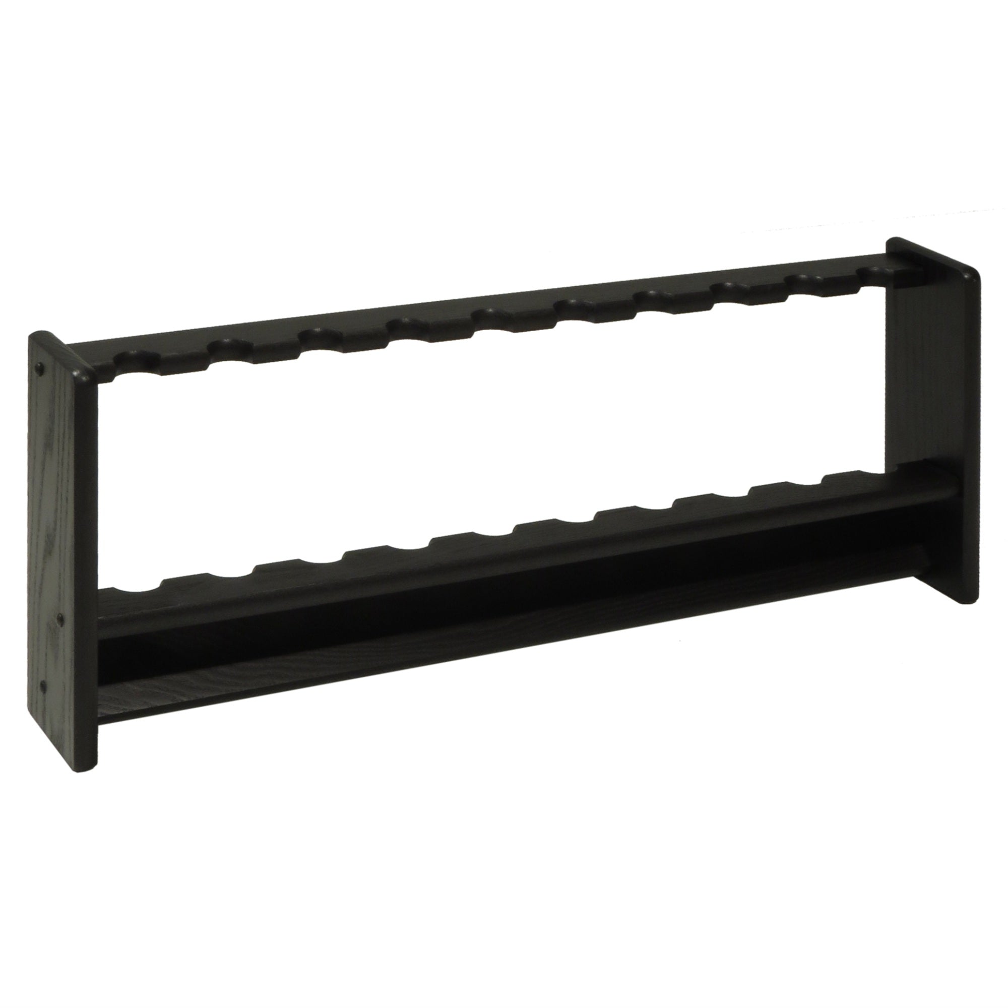 Wooden Mallet Pool Cue Rack, 10 Cue, Black