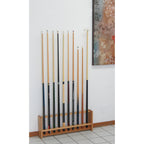 Wooden Mallet Pool Cue Rack, 10 Cue, Black