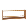 Wooden Mallet Pool Cue Rack, 10 Cue, Light Oak