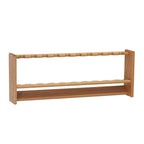 Wooden Mallet Pool Cue Rack, 10 Cue, Light Oak