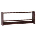 Wooden Mallet Pool Cue Rack, 10 Cue, Mahogany