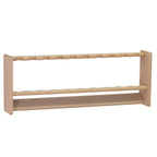 Wooden Mallet Pool Cue Rack, 10 Cue, Unfinished
