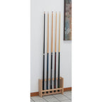 Wooden Mallet Pool Cue Rack, 5 Cue, Unfinished