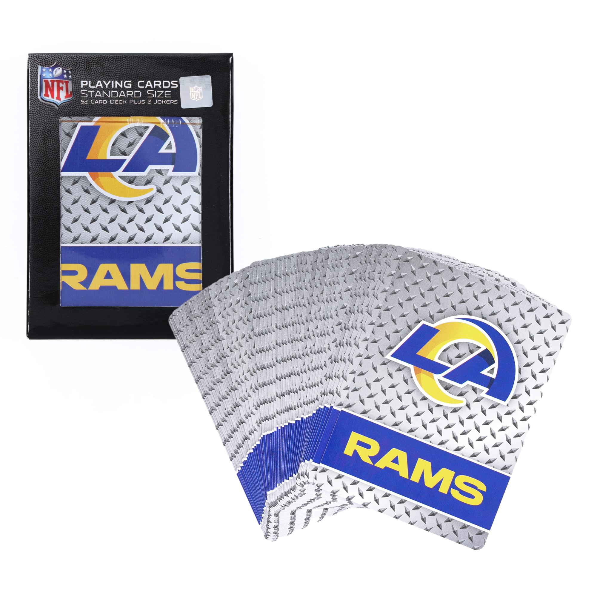 Los Angeles Rams Nfl Diamond Plate Playing Cards