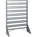 Rail Rack, Single Sided, 36L X 15W X 53H, 600 Lbs Load Capacity, Includes: (16) Rails, Multiple Bin Configurations Available (Bi