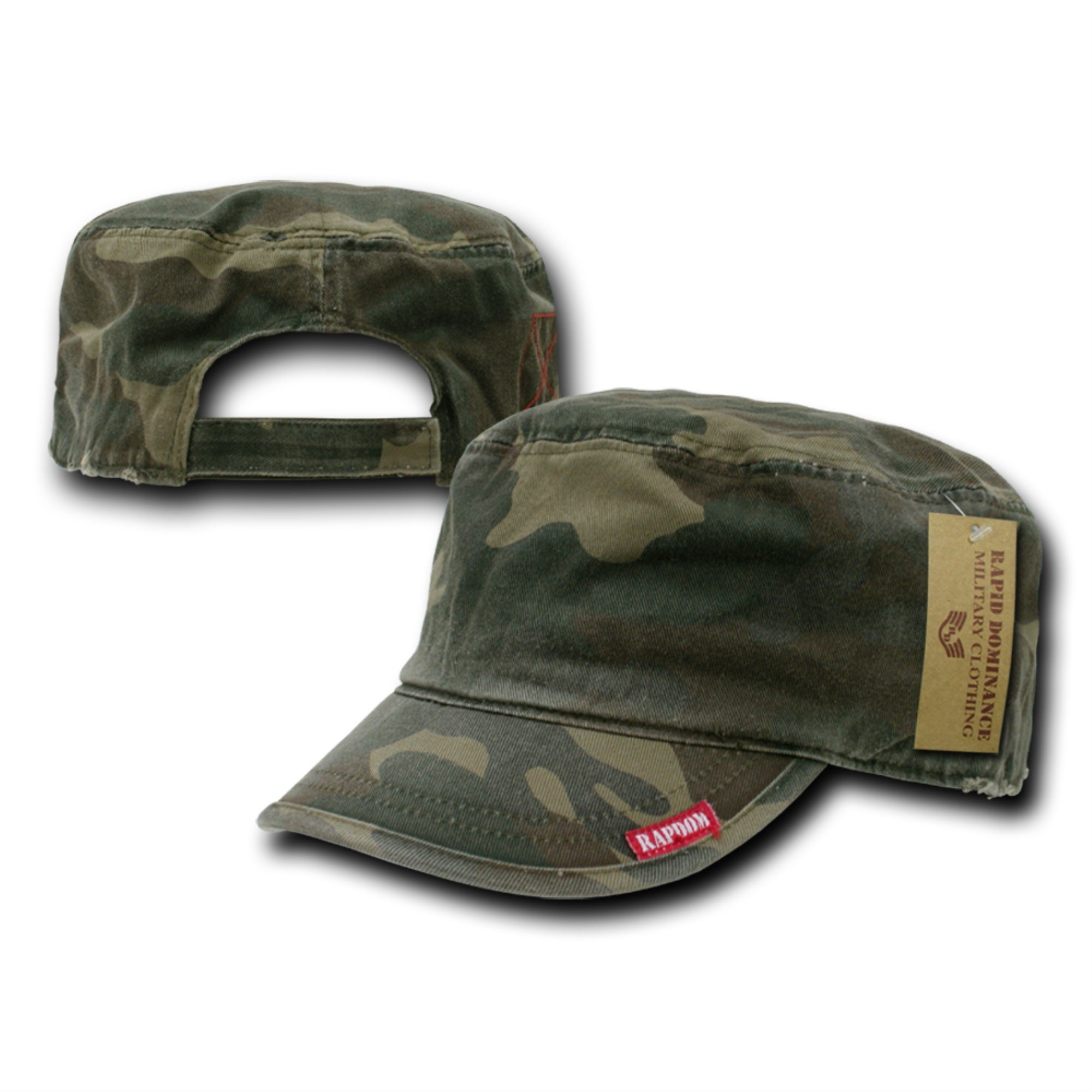 Adjustable Patrol Caps, Woodland Camo
