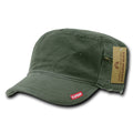 Adjustable Patrol Caps W/ Zipper, Olive