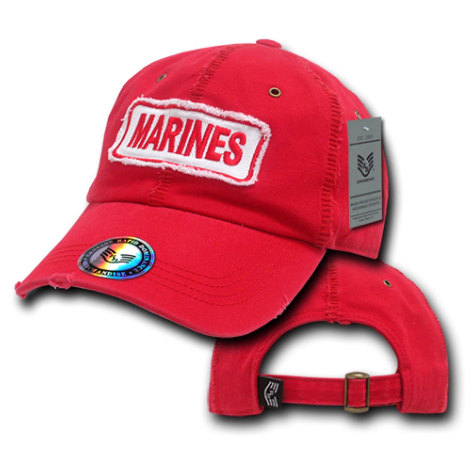 Giant Stitch Caps, Marines, Red