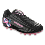 Shiny Retro Hearts Firm Ground Soccer Shoes -Black/Pink - Vizari Sports