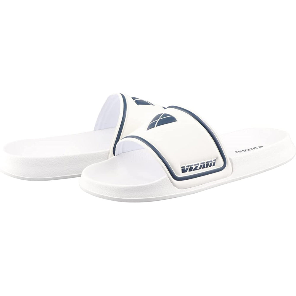 Youth Soccer Slide Sandals - White - Vizari Sports