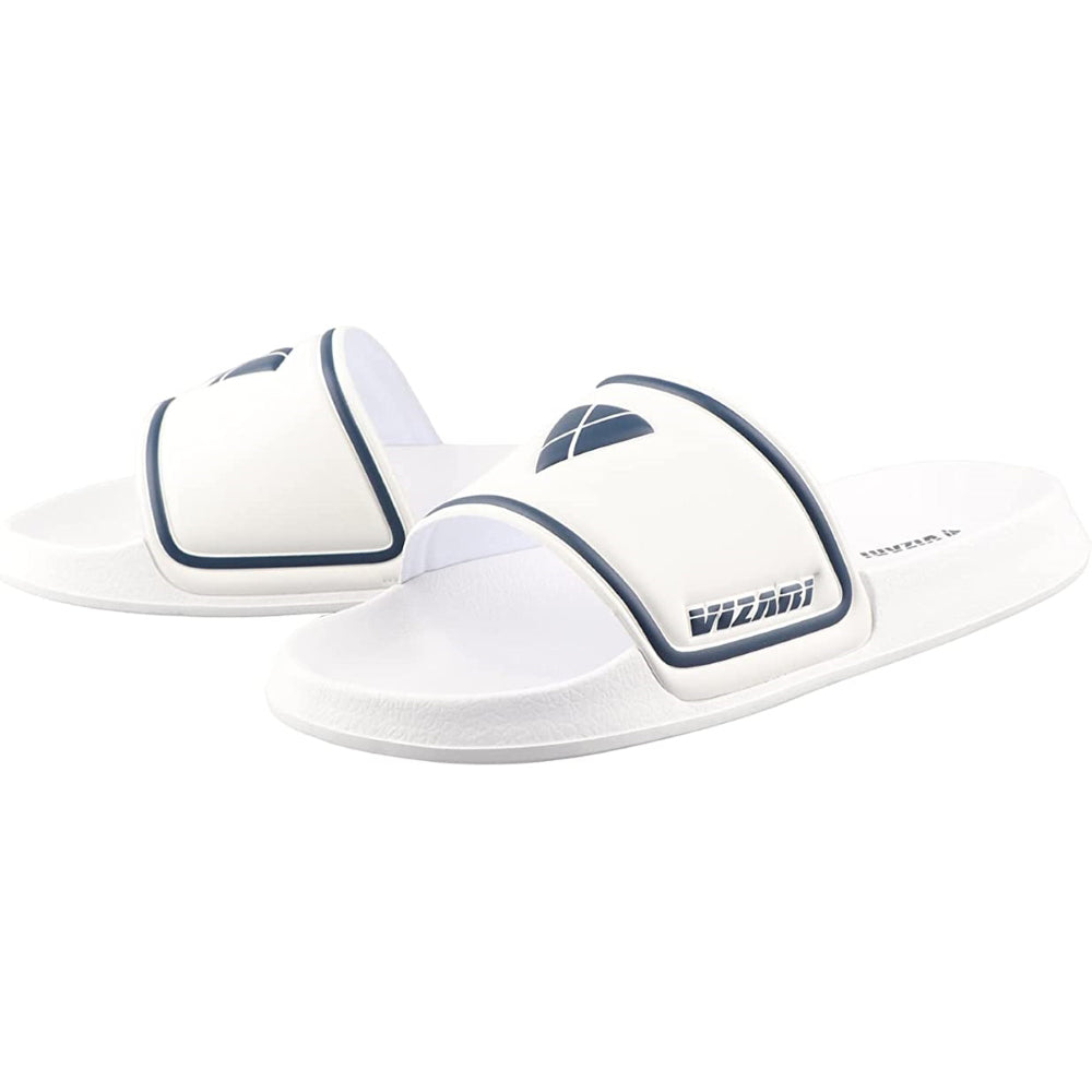 Youth Soccer Slide Sandals - White - Vizari Sports