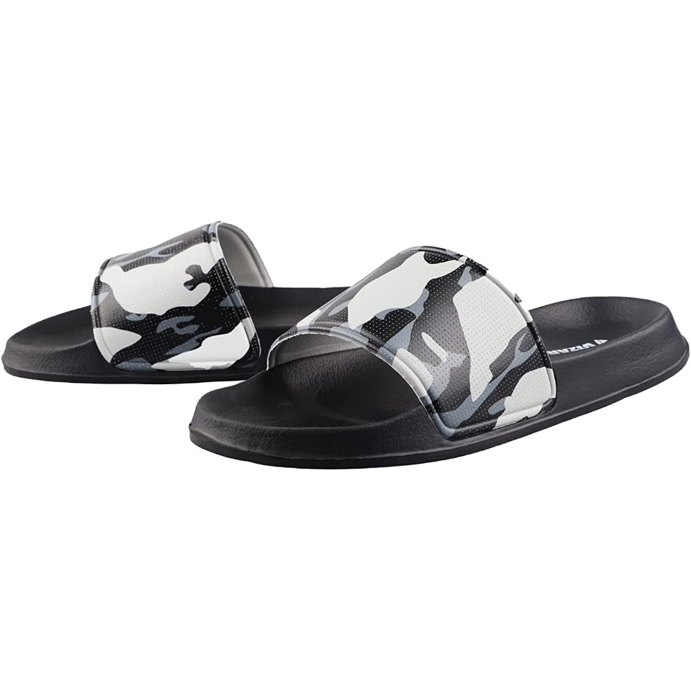 Vizari Adult Camo Soccer Slide Sandals - Black