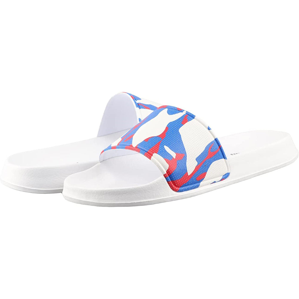 Adult Camo Soccer Slide Sandals - White - Vizari Sports
