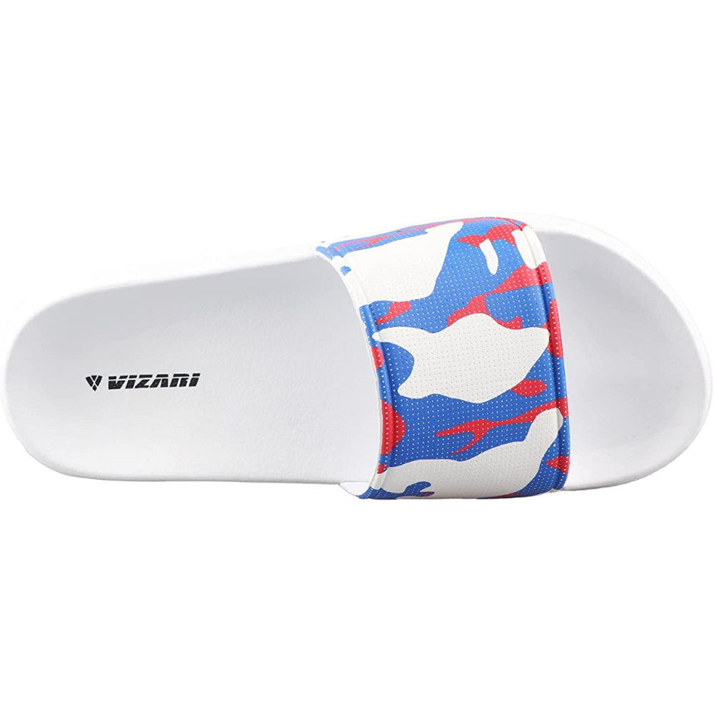 Adult Camo Soccer Slide Sandals - White - Vizari Sports