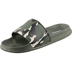 Youth Camo Soccer Slide Sandals - Green Khaki - Vizari Sports