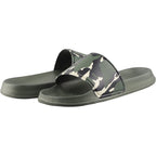 Youth Camo Soccer Slide Sandals - Green Khaki - Vizari Sports