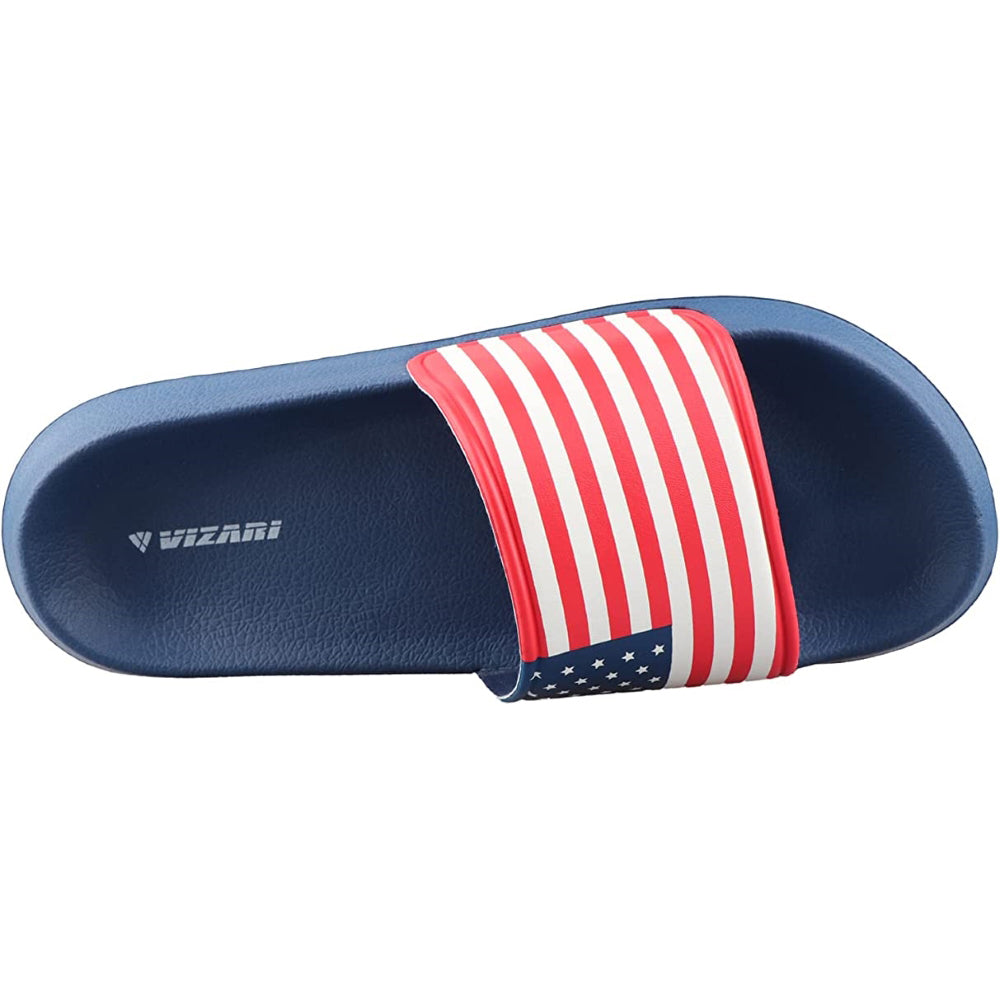 USA Soccer Slide Sandals - Navy - Vizari Sports