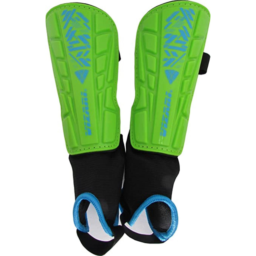 Vizari Malaga Soccer Shin Guards for Youth & Adults -Lightweight Ankle Protection – Green