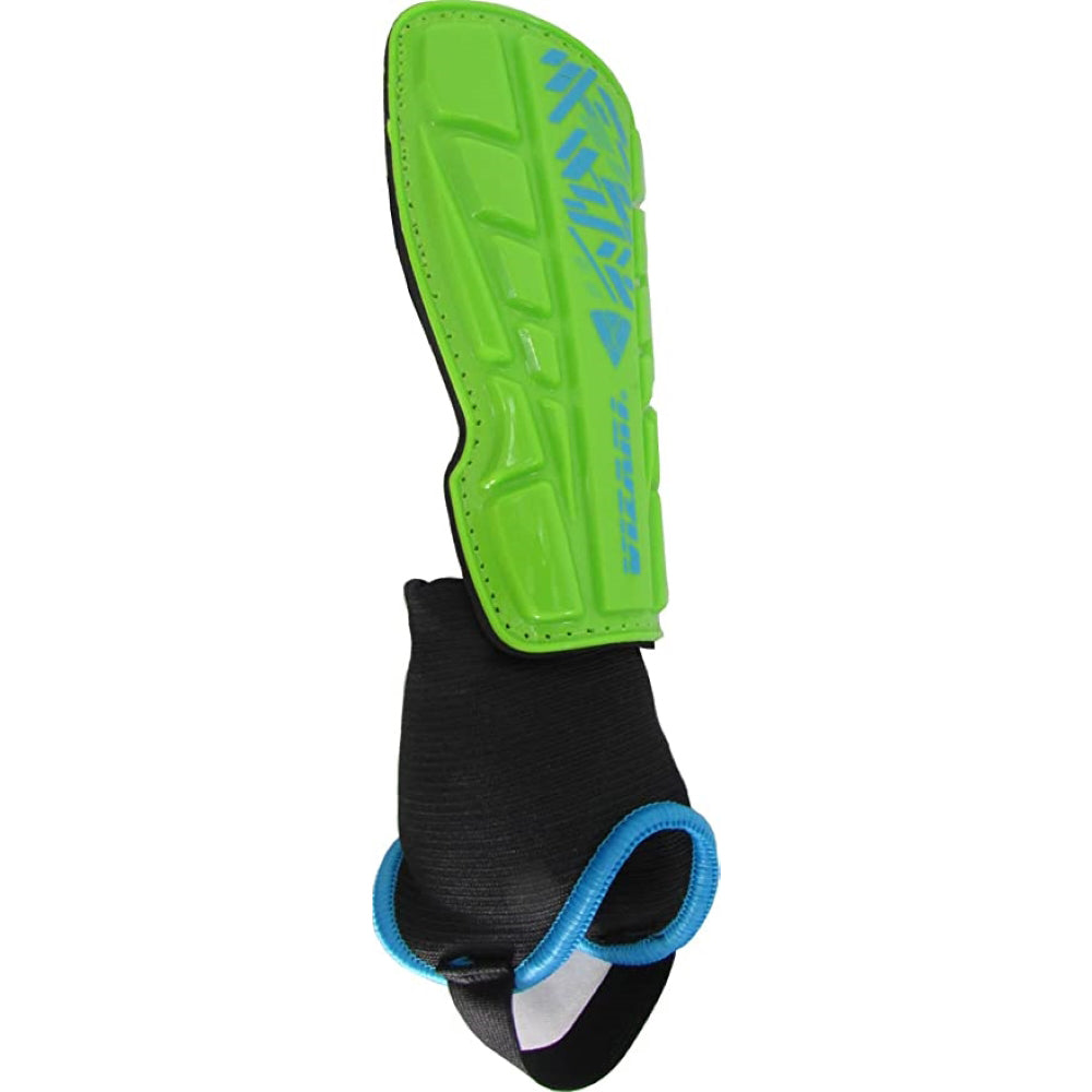 Vizari Malaga Soccer Shin Guards for Youth & Adults -Lightweight Ankle Protection – Green