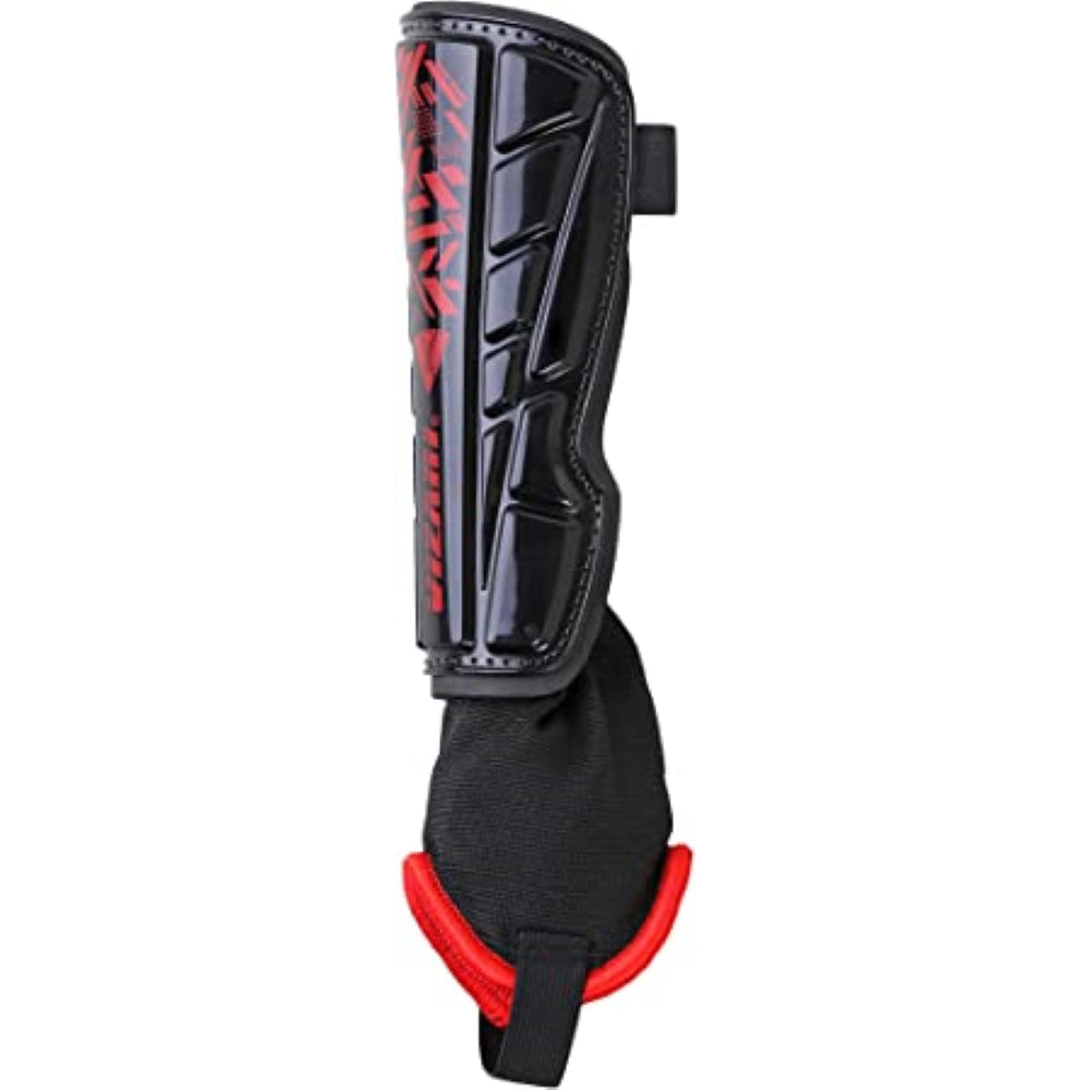 Malaga Soccer Shin Guard with Adjustable Straps-Black/Red - Vizari Sports