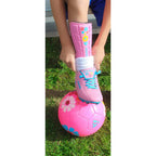 Blossom Soccer Shin Guard-Pink/Blue - Vizari Sports