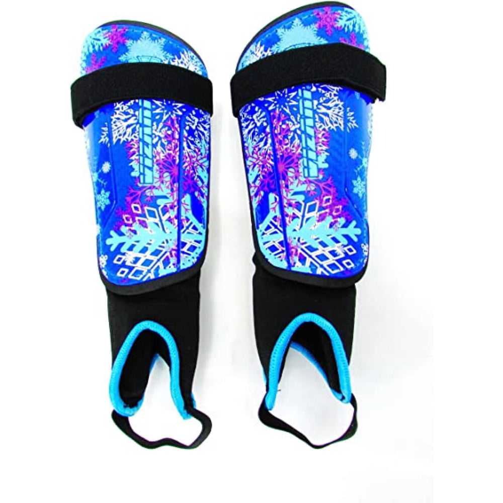 Frost 2 Soccer Shin Guard with Ankle Protection-Blue/Purple - Vizari Sports