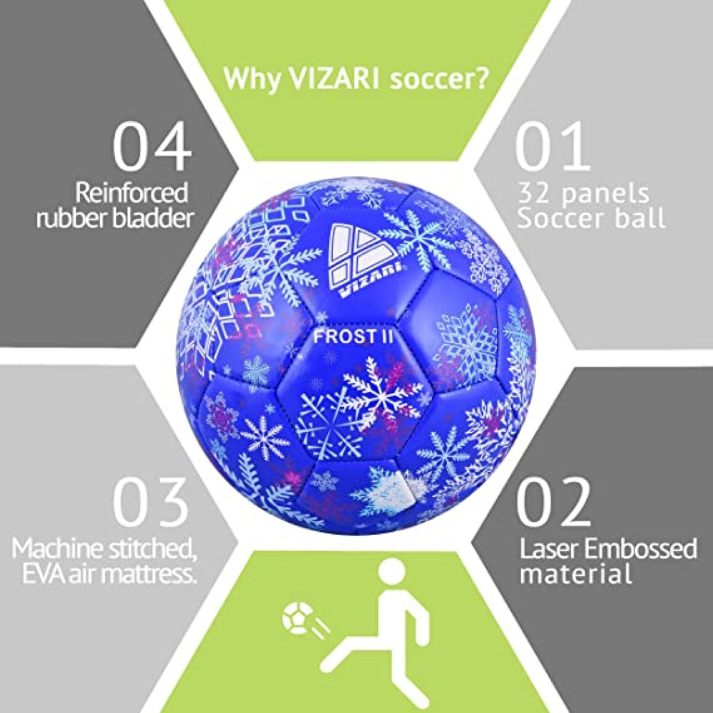 Vizari Frost 2 Blue/Purple Soccer Ball