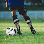 Vizari Matera Soccer Ankle Protection Shin Guard with Ankle Protection – Black/White