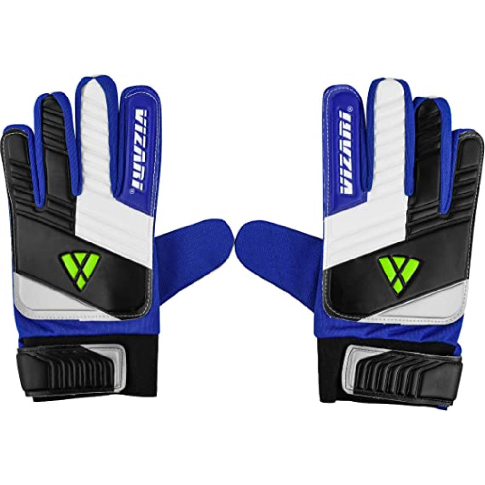 Junior Keeper Gloves-Blue/White/Black - Vizari Sports
