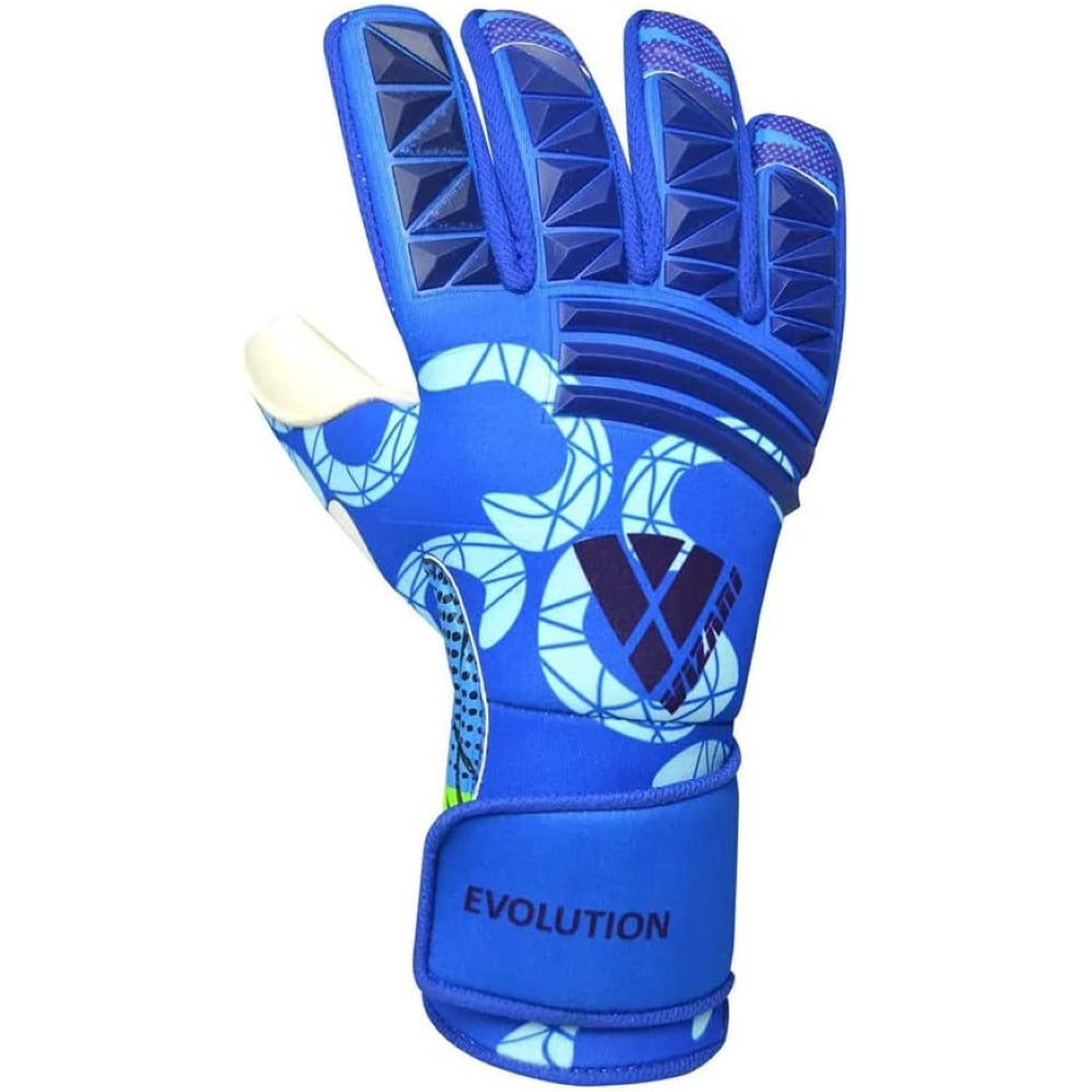 Evolution Soccer Goalkeeper Gloves-Navy/Sky Blue - Vizari Sports
