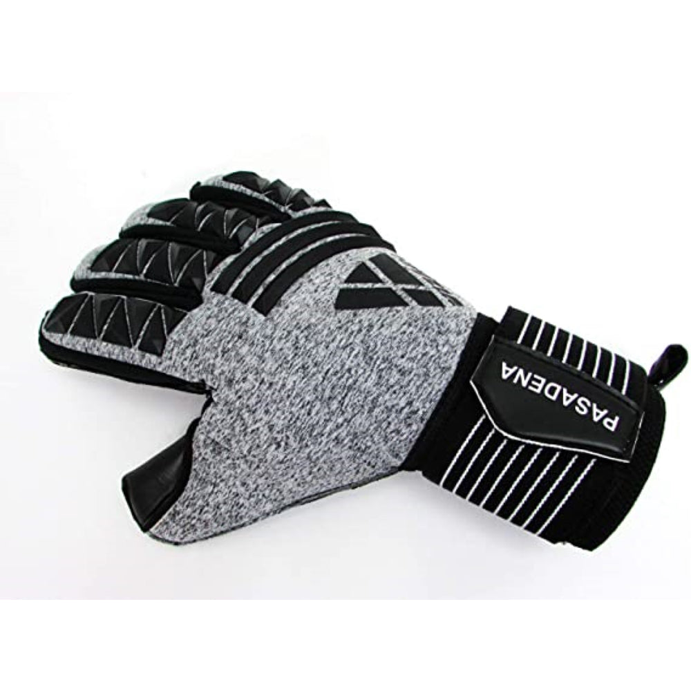 Vizari Pasadena F.P. Goalkeeper Gloves W/ Finger Protection – Black/Silver