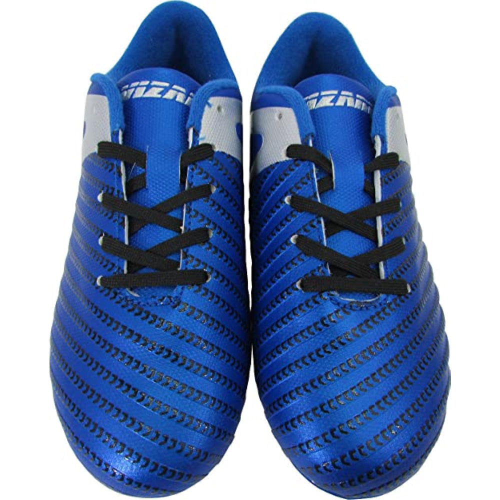 Vizari Impact Youth Firm Ground Soccer Shoes – Blue/Silver