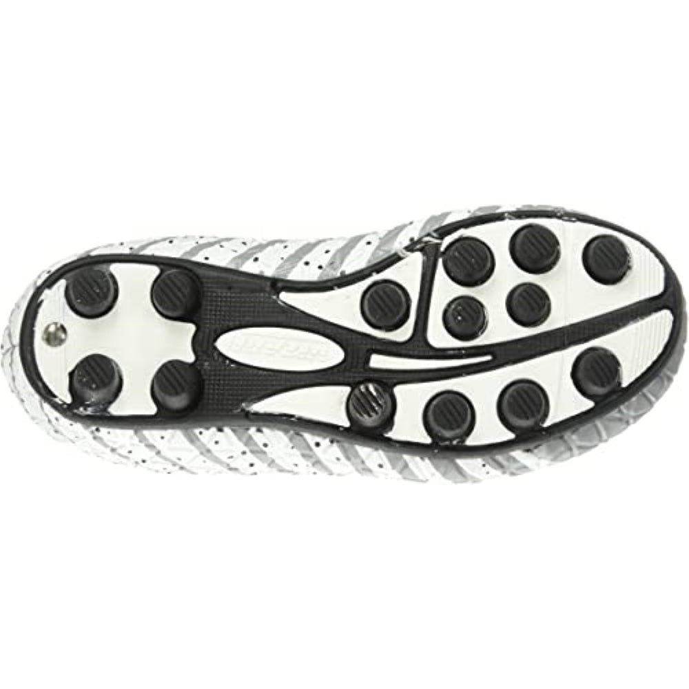 Bolt Firm Ground Soccer Shoes -Black/White/Silver - Vizari Sports