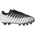 Bolt Firm Ground Soccer Shoes -Black/White/Silver - Vizari Sports