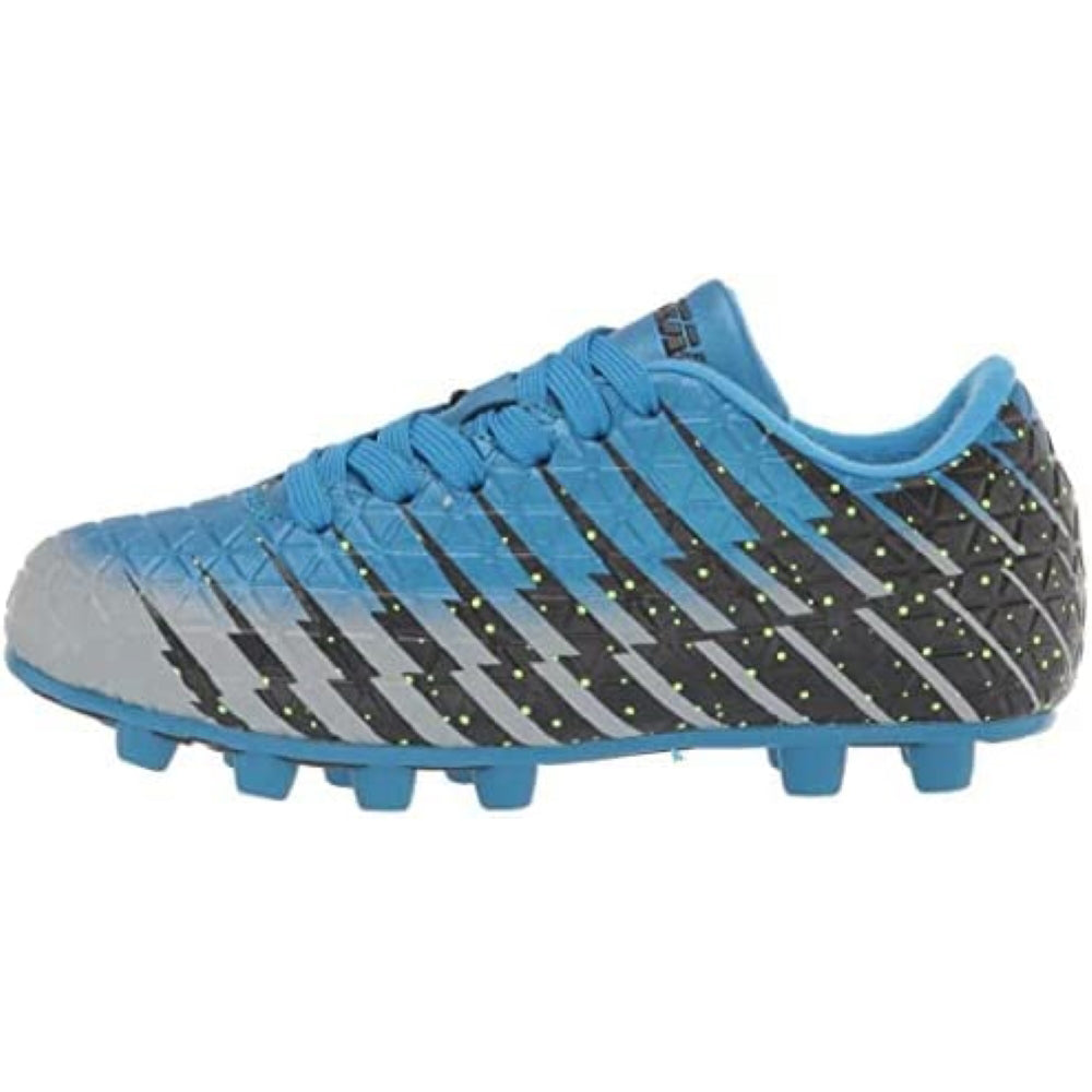 Vizari Bolt Youth Firm Ground Soccer Shoes – Blue/Black/Silver