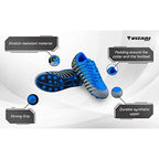 Vizari Bolt Youth Firm Ground Soccer Shoes – Blue/Black/Silver