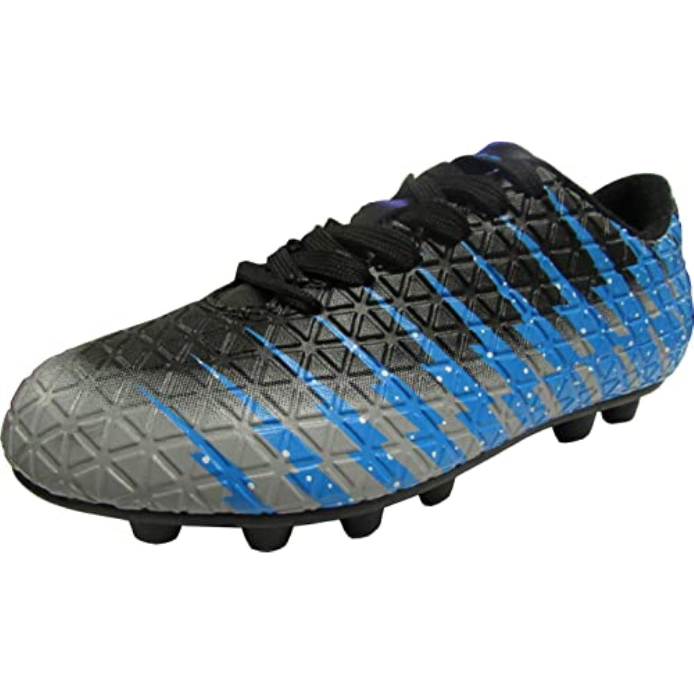 Bolt Firm Ground Soccer Shoes -Black/Sky/Silver - Vizari Sports