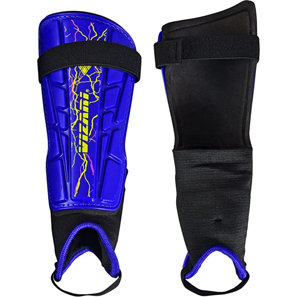 Zodiac Soccer Shin Guard with Detachable Ankle Protection-Blue - Vizari Sports